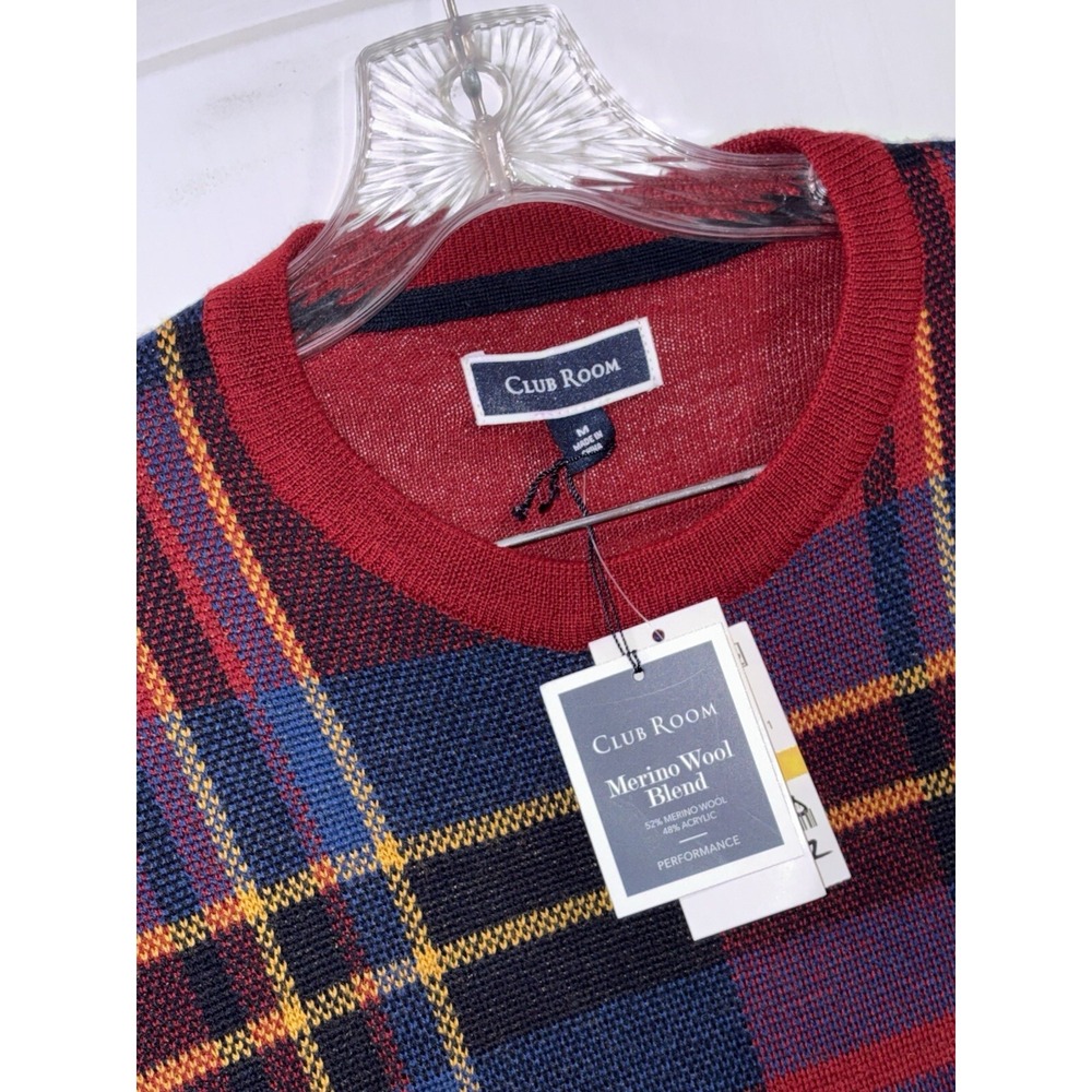 Merino Wool Blend Men's Medium Sweater NWT  Club‎ Room Fast Shipping! MED